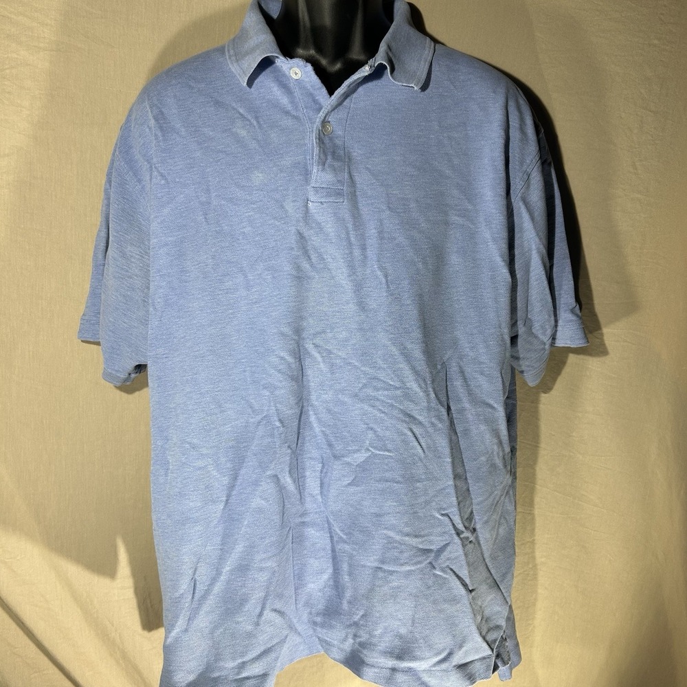 Jos. A. Bank Men's Polo Shirt Size XL Light Blue 100% Cotton Short Sleeve